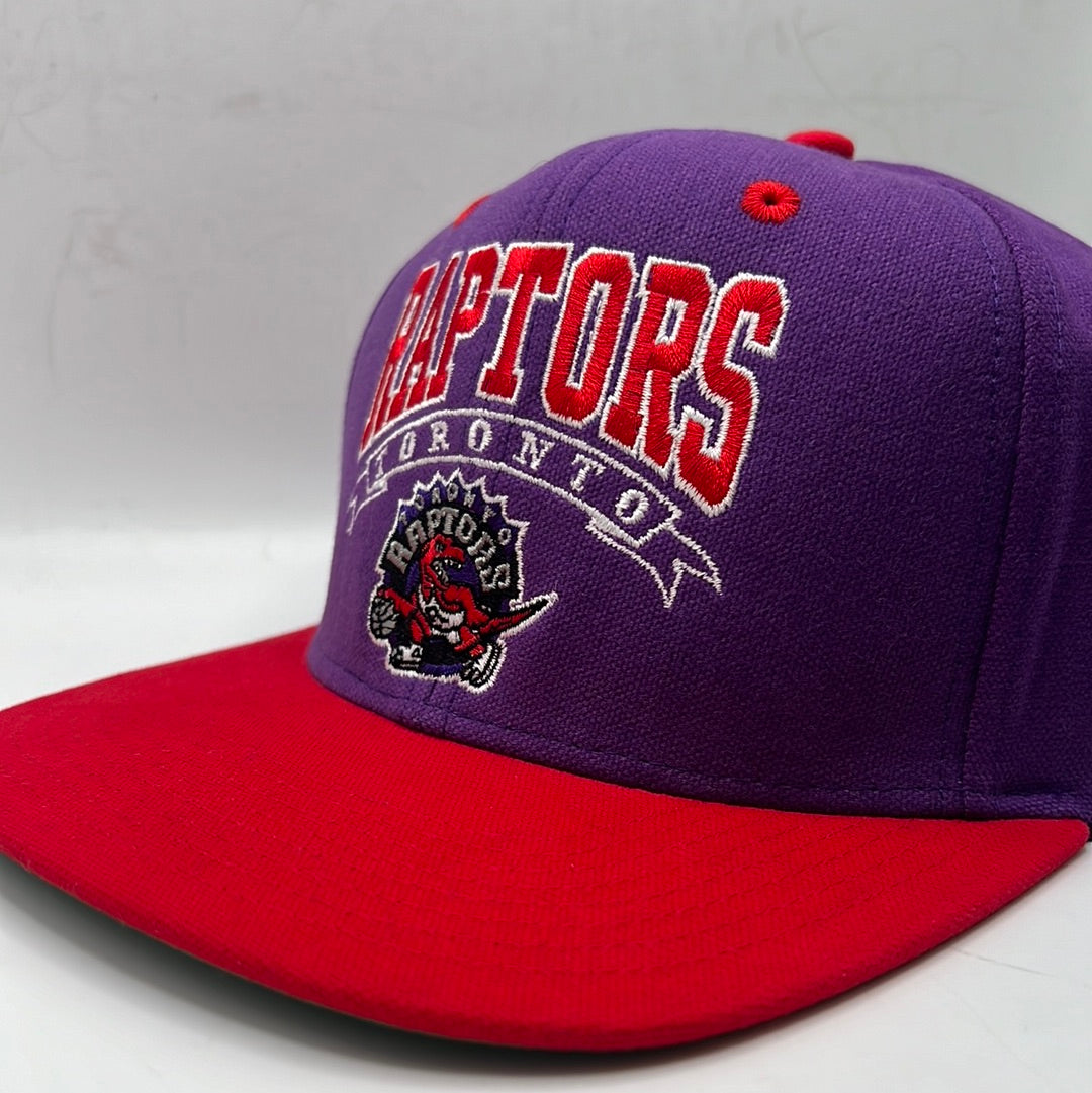 Vintage Toronto Raptors NBA Logo Spell Out Adidas Snapback Hat