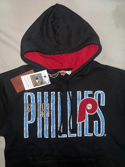 Philadelphia Phillies MLB Mitchell & Ness a Cooperstown Collection Team OG Fleece Hoodie