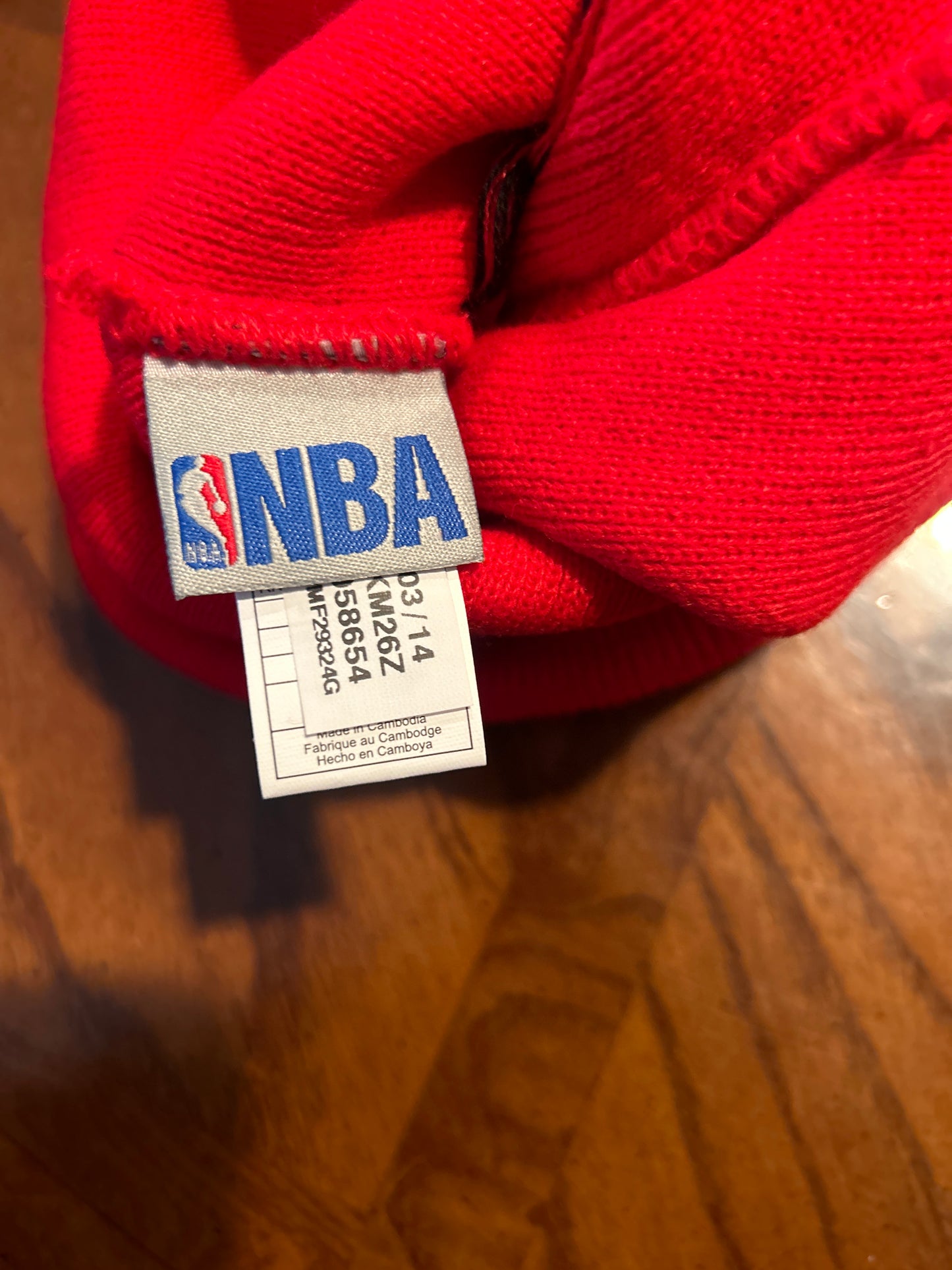 Chicago Bulls NBA Cuffed Pom Knit Beanie