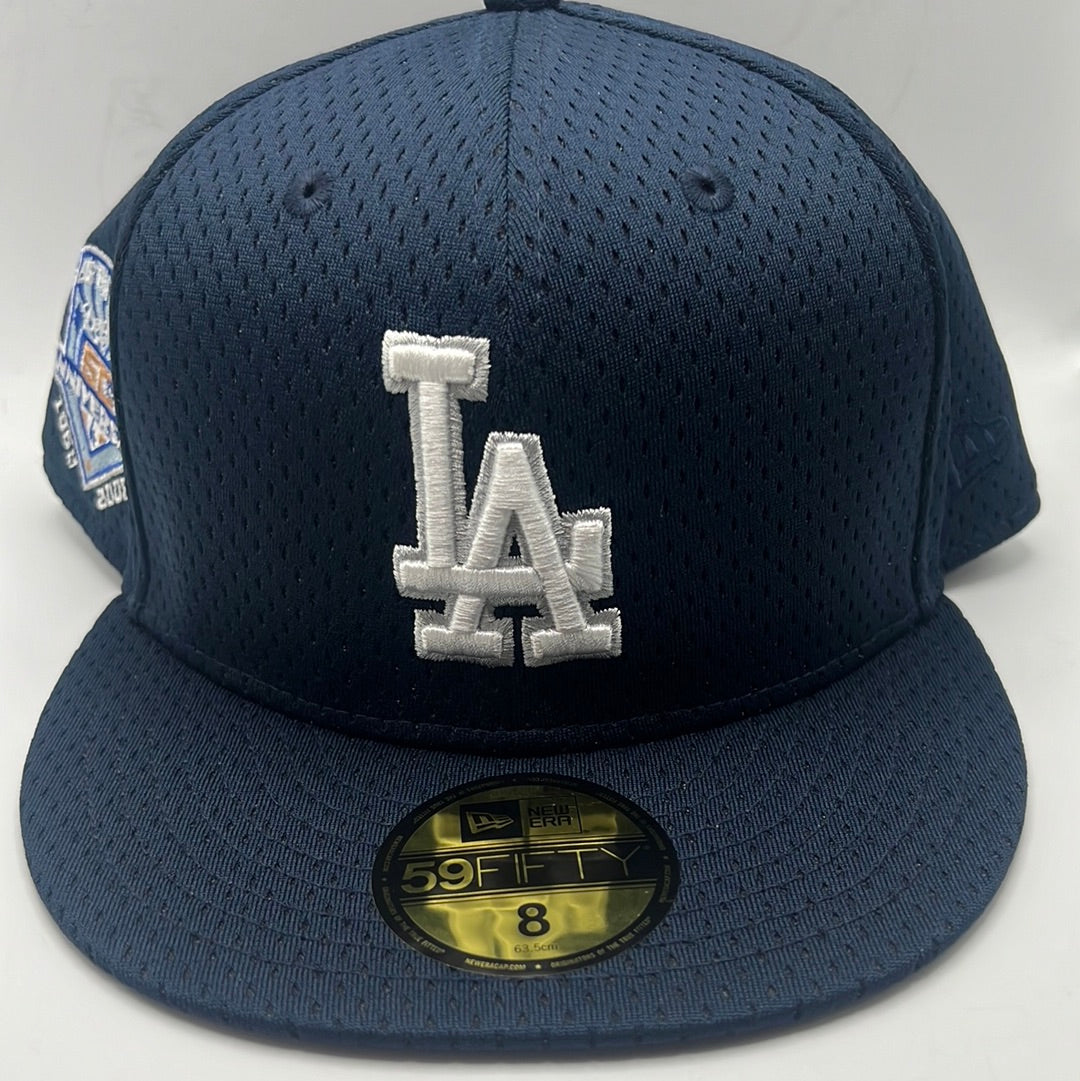 Los Angeles Dodgers MLB New Era 59Fifty Genuine Merchandise Anniversary 1958-2008 Patch Fitted Hat