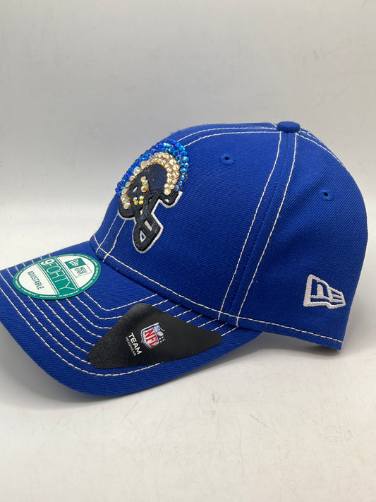 Los Angeles Rams NFL New Era 9Forty Logo Bedazzle Royal Blue Adjustable Hat