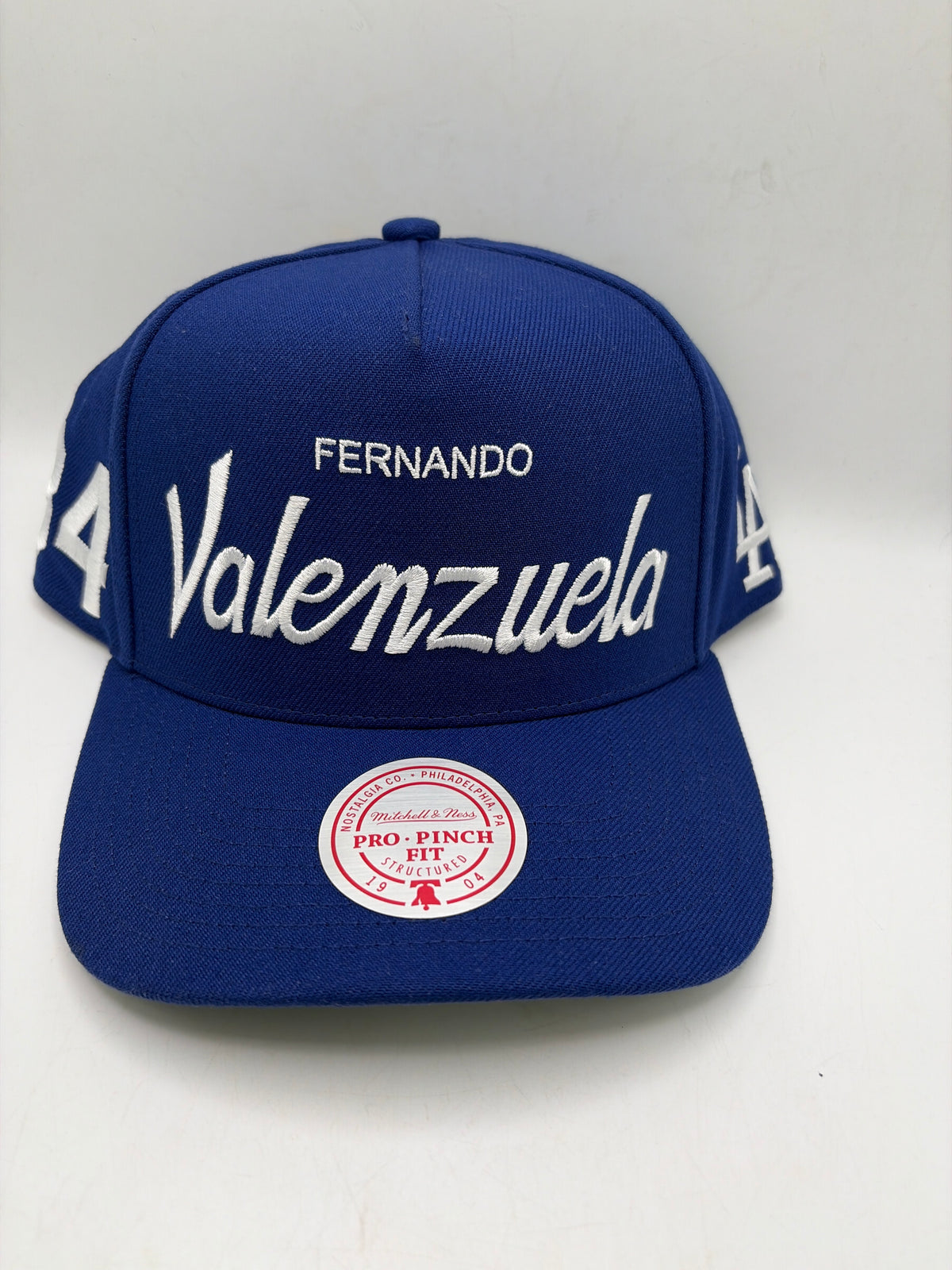 Los Angeles Dodgers MLB Mitchell And Ness #34 Fernando Valenzuela A-Frame Adjustable Hat
