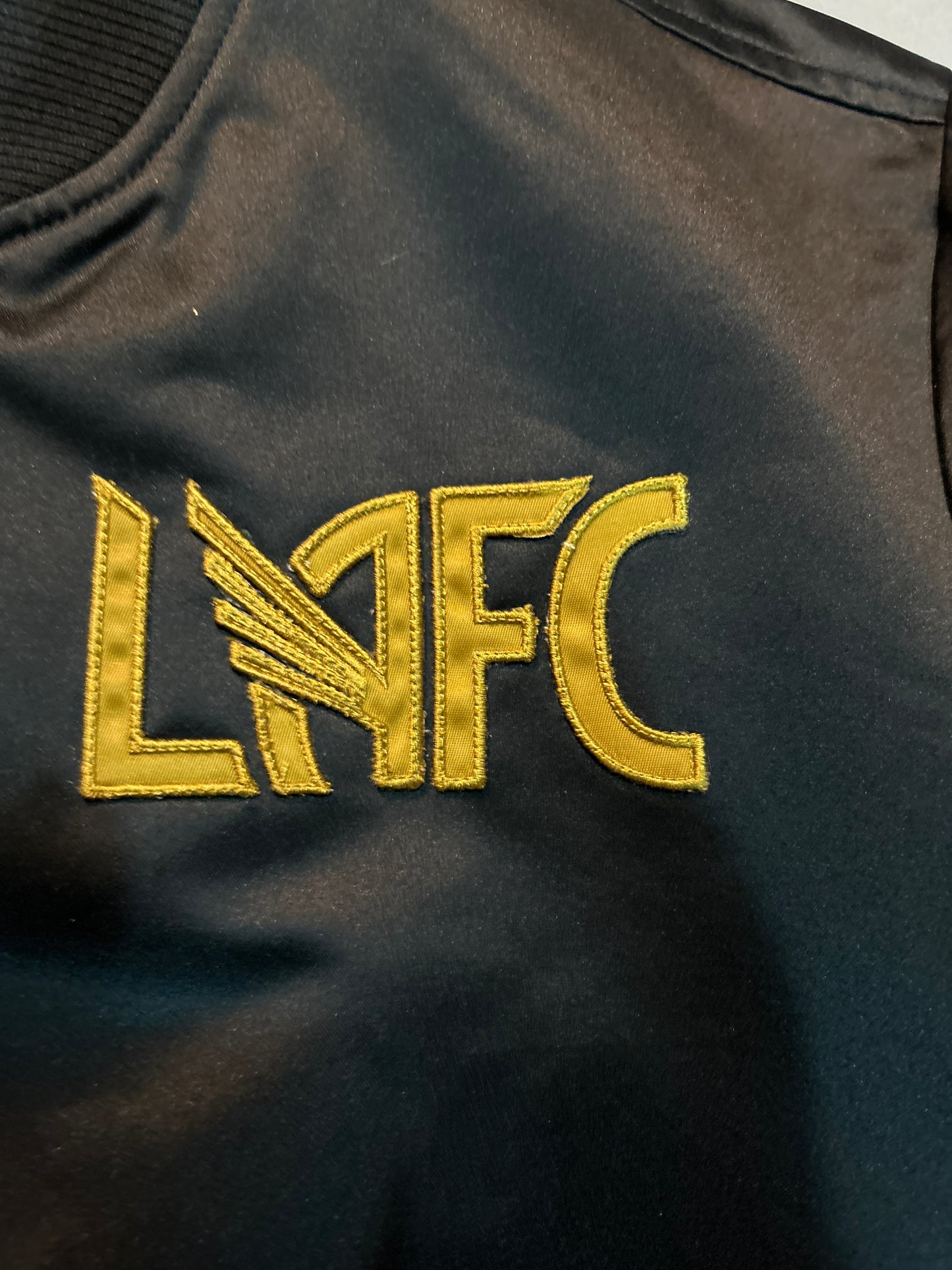 Los Angeles LAFC MLS Mitchell & Ness Lightweight Satin Men Bomber Jacket