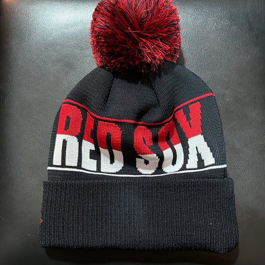 Boston Red Sox MLB New Era Pom Knut Beanie