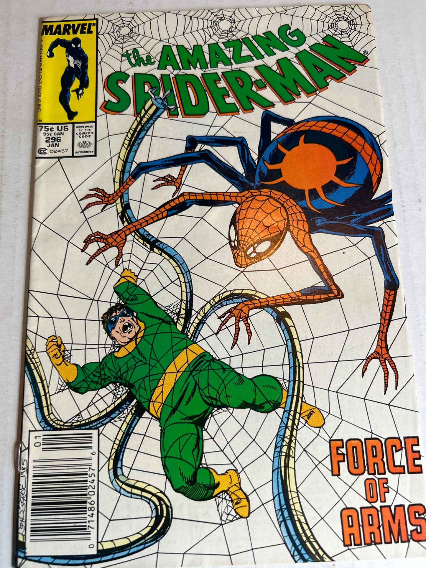 The Amazing Spider-Man by Marvel Comics Books "Force of Arms" #296 Comic Book