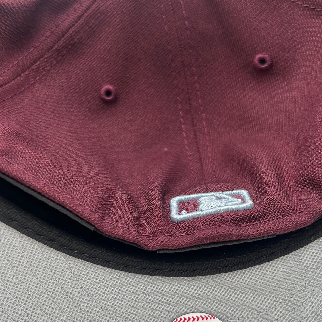 Los Angeles Dodgers MLB New Era 59Fifty Genuine Merchandise Cardinal Fitted Hat