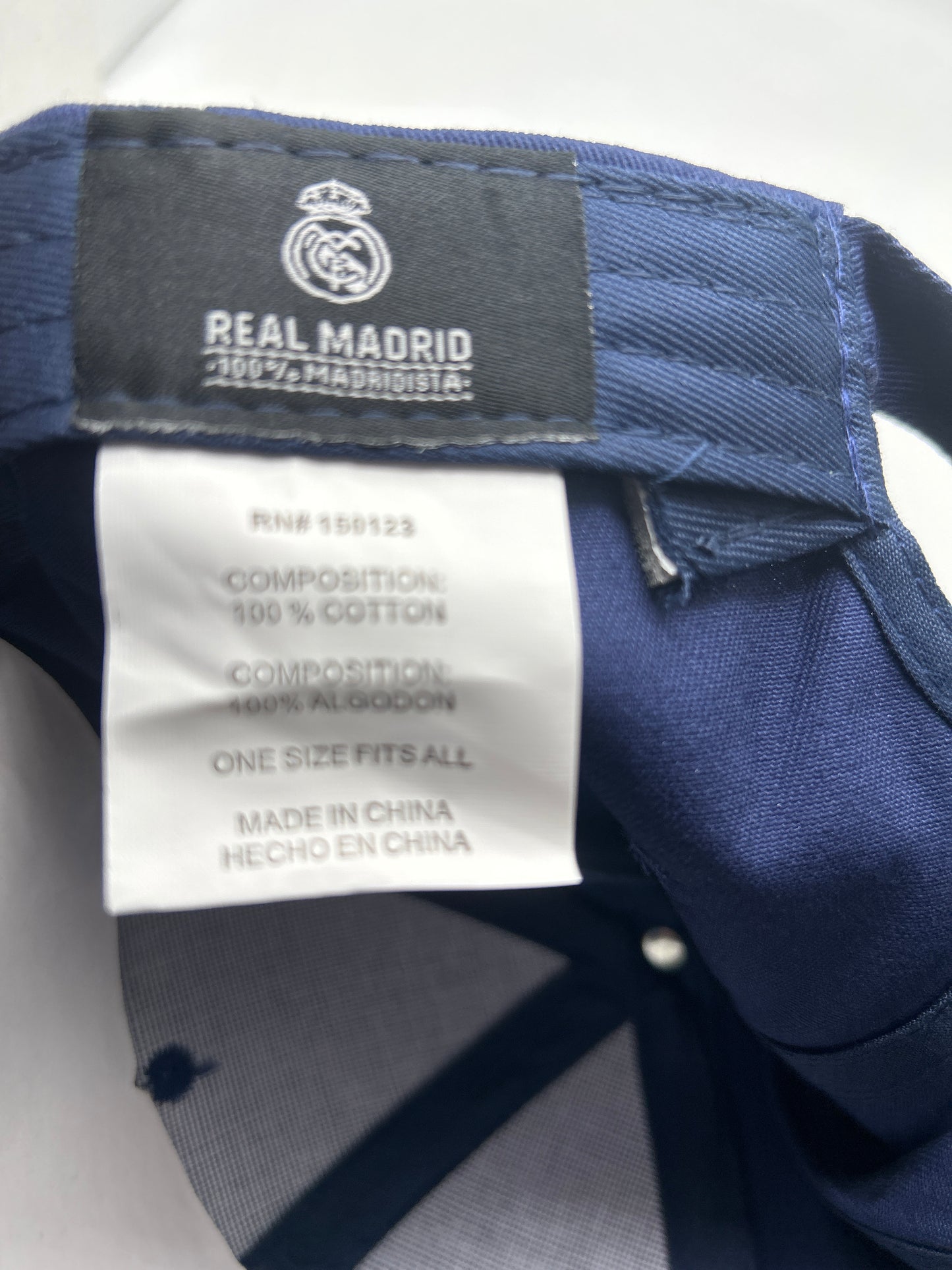 Real Madrid Official Soccer Adjustable Hat