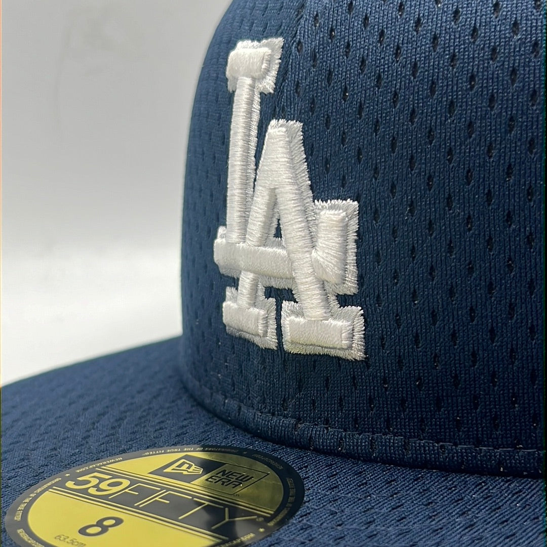 Los Angeles Dodgers MLB New Era 59Fifty Genuine Merchandise Anniversary 1958-2008 Patch Fitted Hat