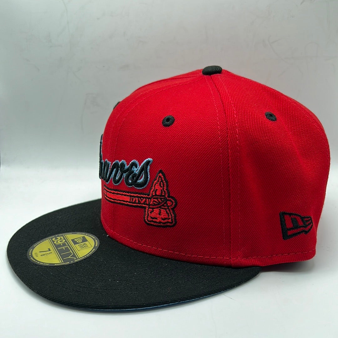 Atlanta Braves MLB New Era 59Fifty Cooperstown Collection “40th Anniversary 1966-2006” Side Patch Fitted Hat