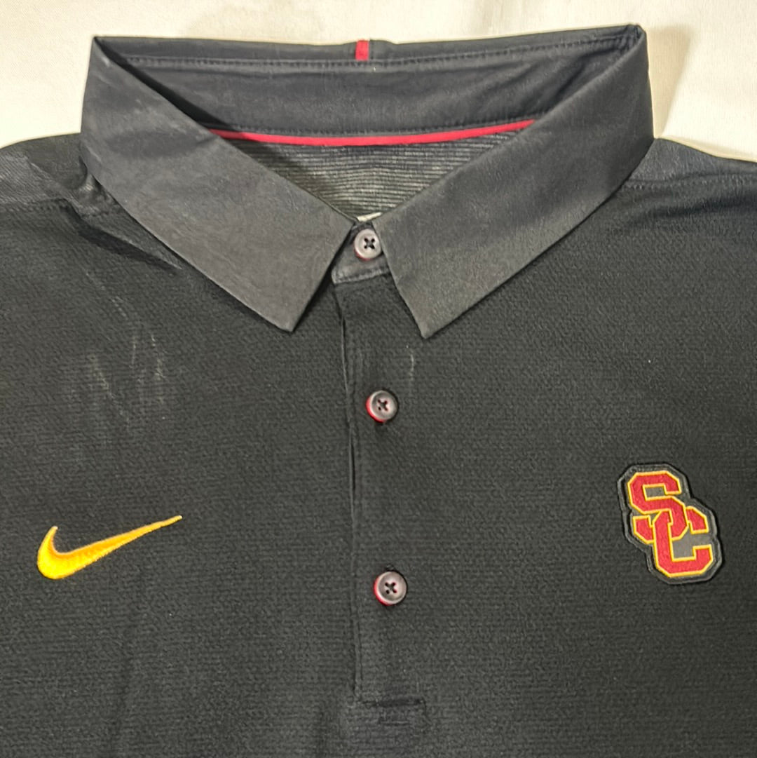 USC Trojans Nike Men Dri-Fit Black Polo T-Shirts