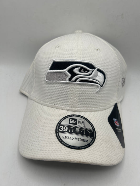 Seattle Seahawks NFL New Era 39Thirty Flex-Fit Hat - White
