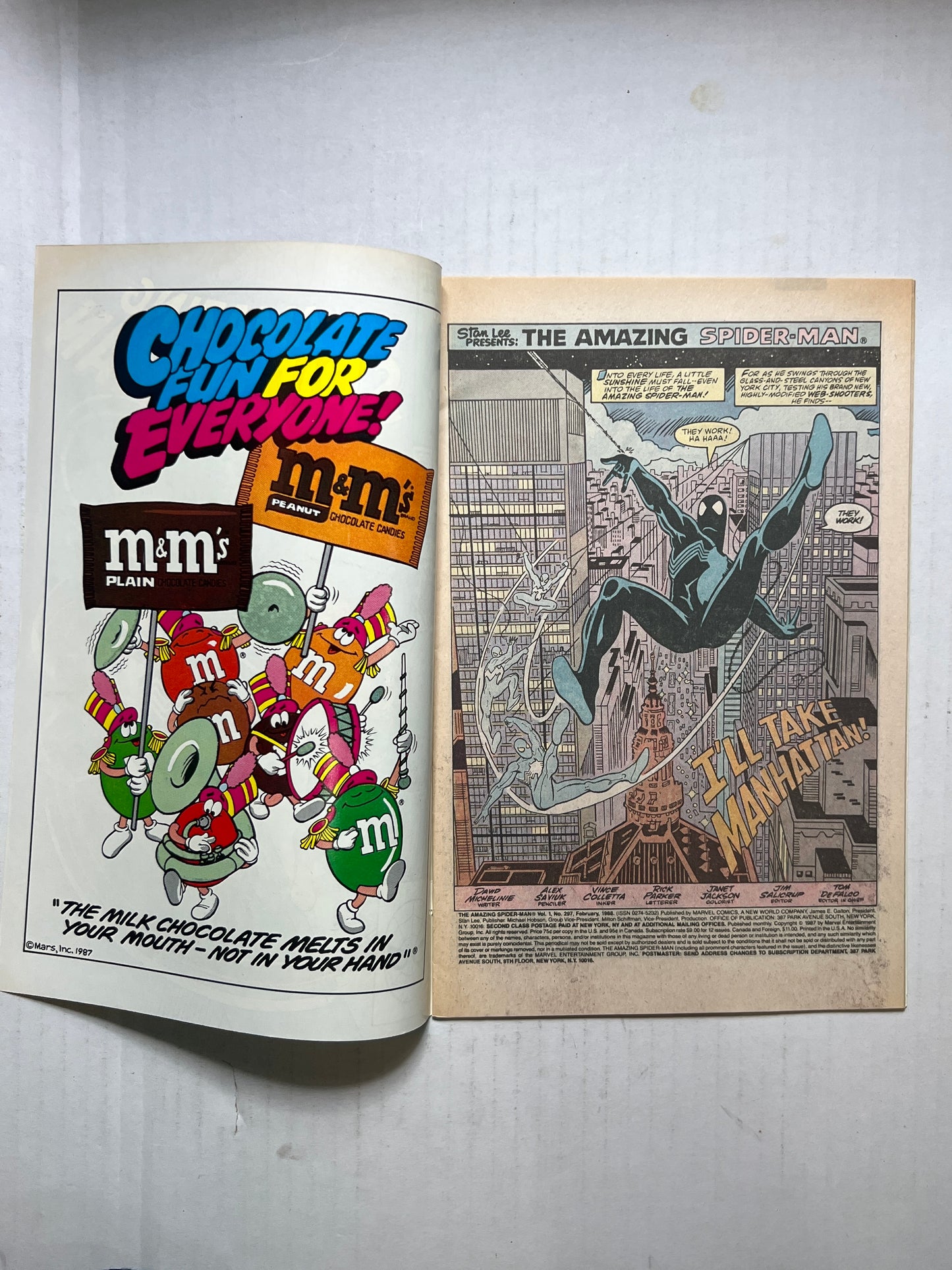 The Amazing Spider-Man By Marvel Comics Group #297 Feb 1987 Comic Book