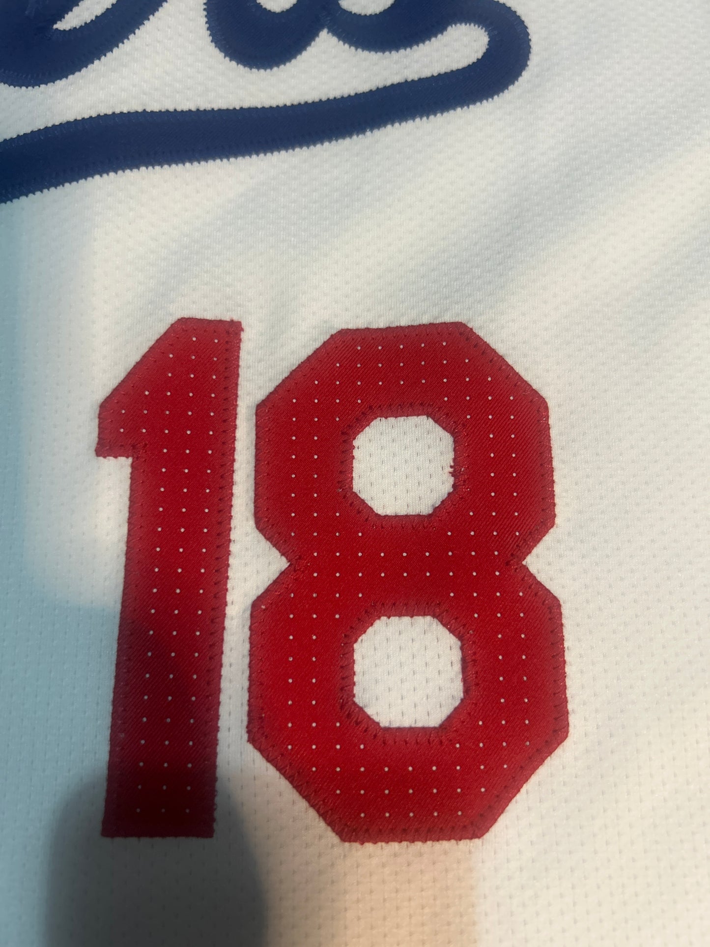 Los Angeles Dodgers MLB Nike Authentic Collection #18 YAMAMOTO - White Standard Fit Mens Jersey