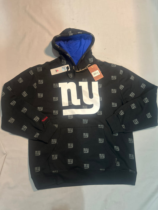 New York Giants NFL Mitchell & Ness Throwback Fleece Hoodie