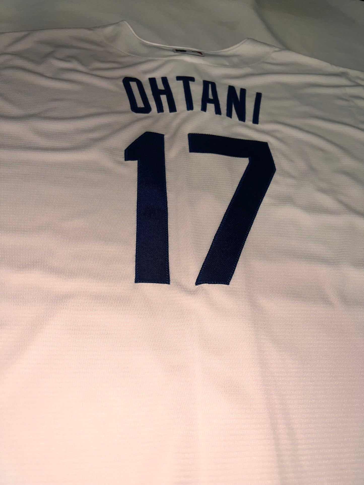 Los Angeles Dodgers Nike MLB #17 Ohtani Genuine Merchandise Authentic Replica White Jersey for Men