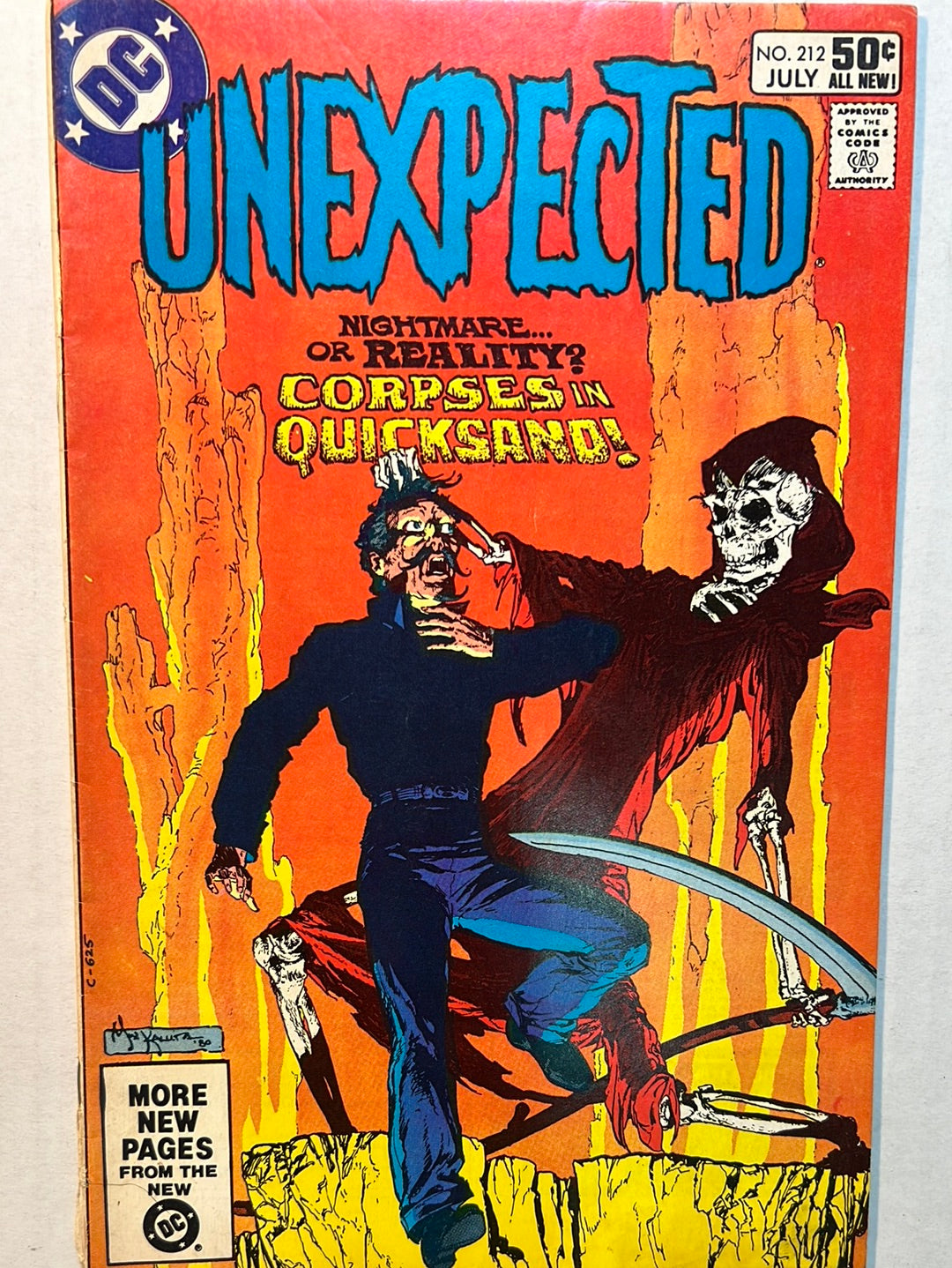 Unexpected by DC Comics “Corpses in Quicksand!” No. 212 Comic Book