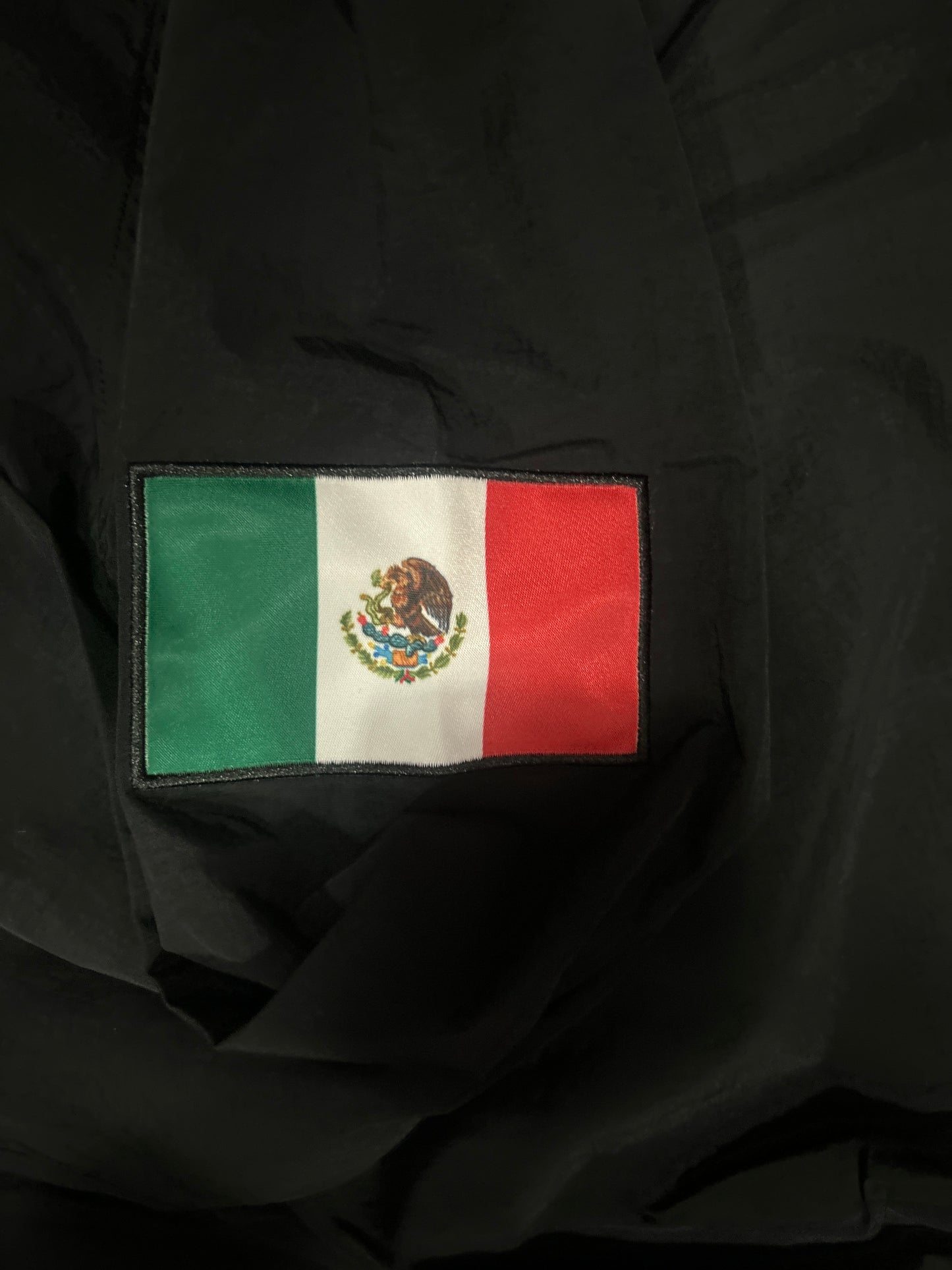 Los Angeles Dodgers MLB Mitchell & Ness Cooperstown Collection Black / Vintage Mexico Flag Nylon Pullover Jacket