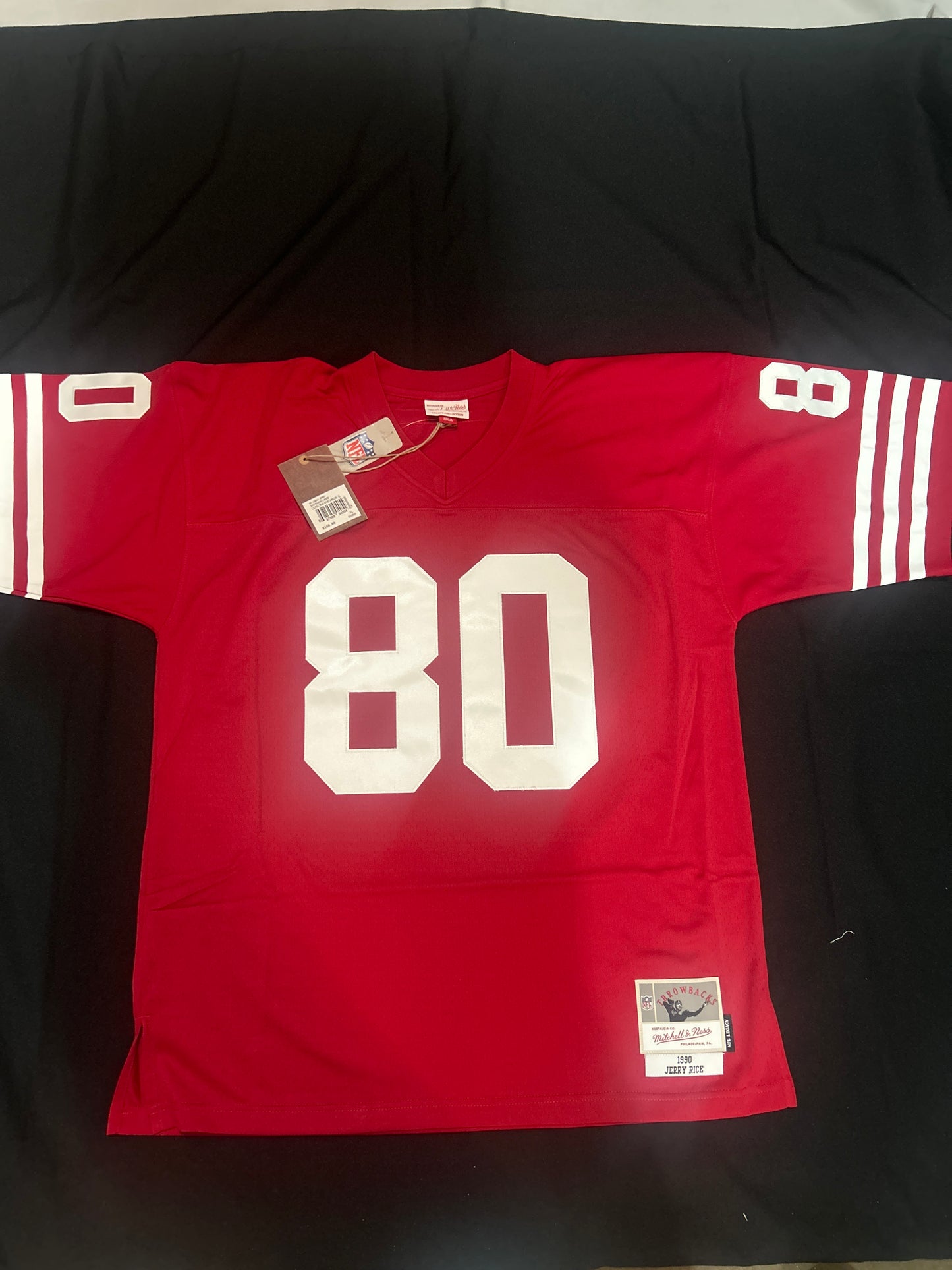 San Francisco 49ers NFL Legacy Mitchell & Ness # 80 Jerry Rice 1990 Throwback Jersey