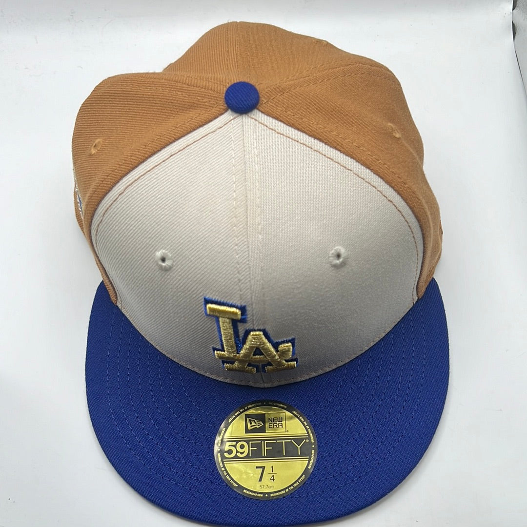 Los Angeles Dodgers MLB New Era 59Fifty 50th Anniversary 1958-2008 Side Patch Fitted Hat