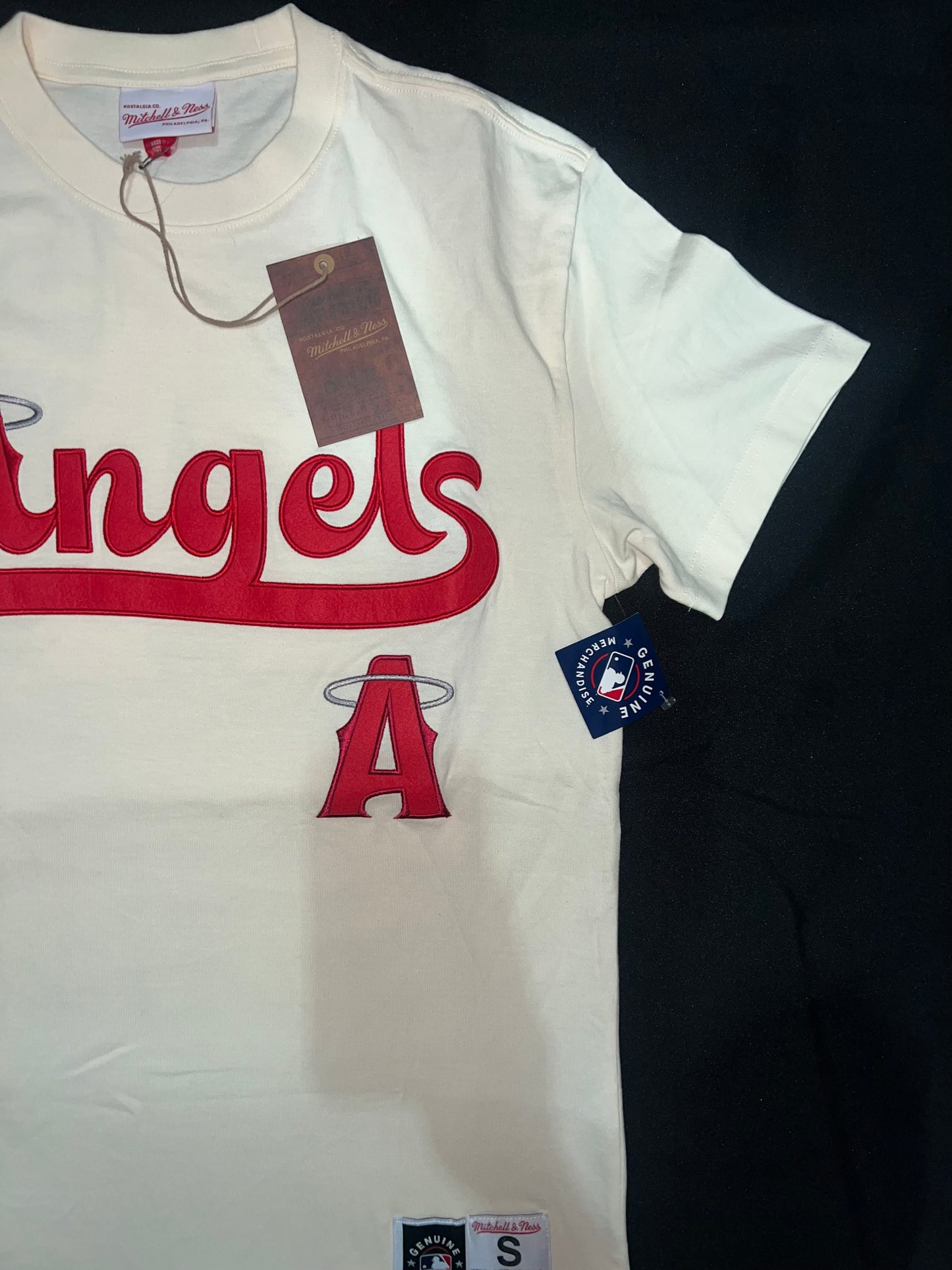 Los Angeles Angeles MLB Mitchell & Ness Genuine Merchandise City Connect Premium SS Tee