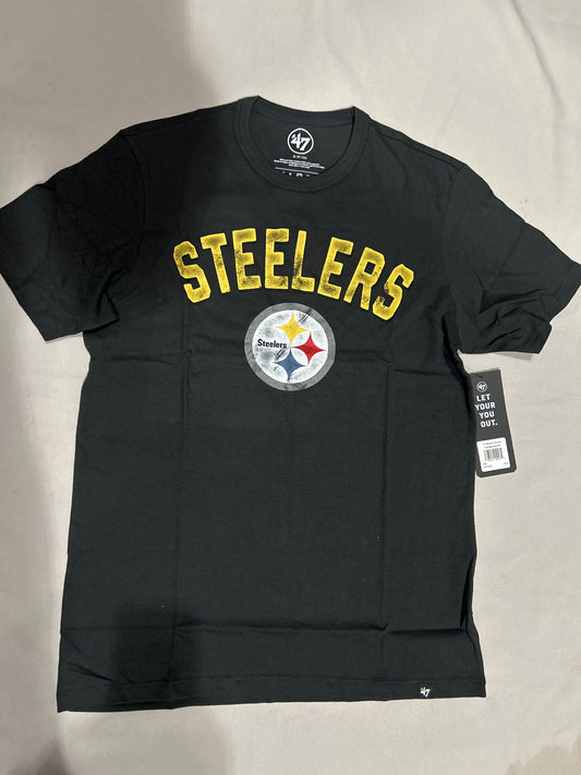 Pittsburgh Steelers NFL 47Brand Flint Black Franklin Tee Men