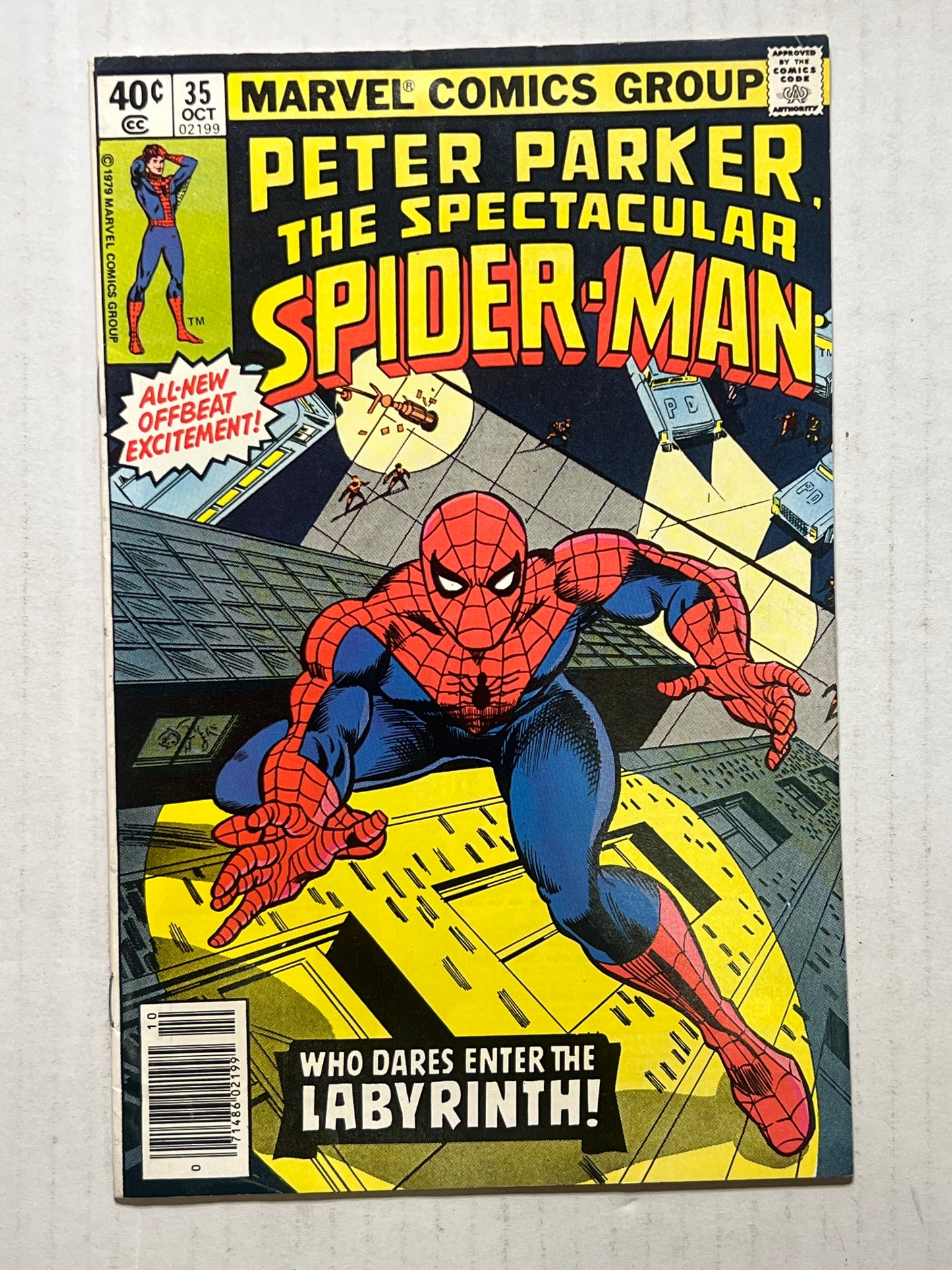 Peter Parker The Spectacular Spider-Man by Marvel Comics Group “Who Dares enter the Labyrinth!” #35 Oct 1979 Comic Book