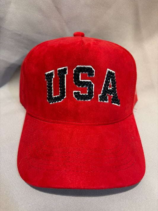USA JSW A-Frame Bedazzled Adjustable Hat