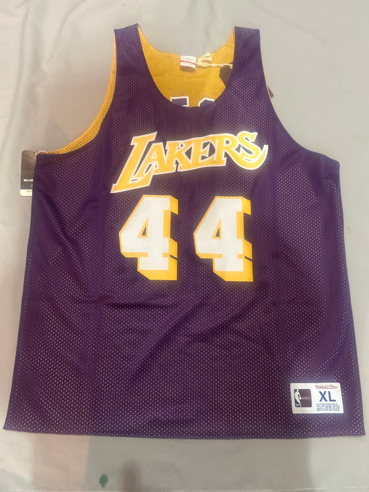 Los Angeles Lakers NBA Mitchell & Ness Hardwood Classics All Star #44 West Reversible Men Tank