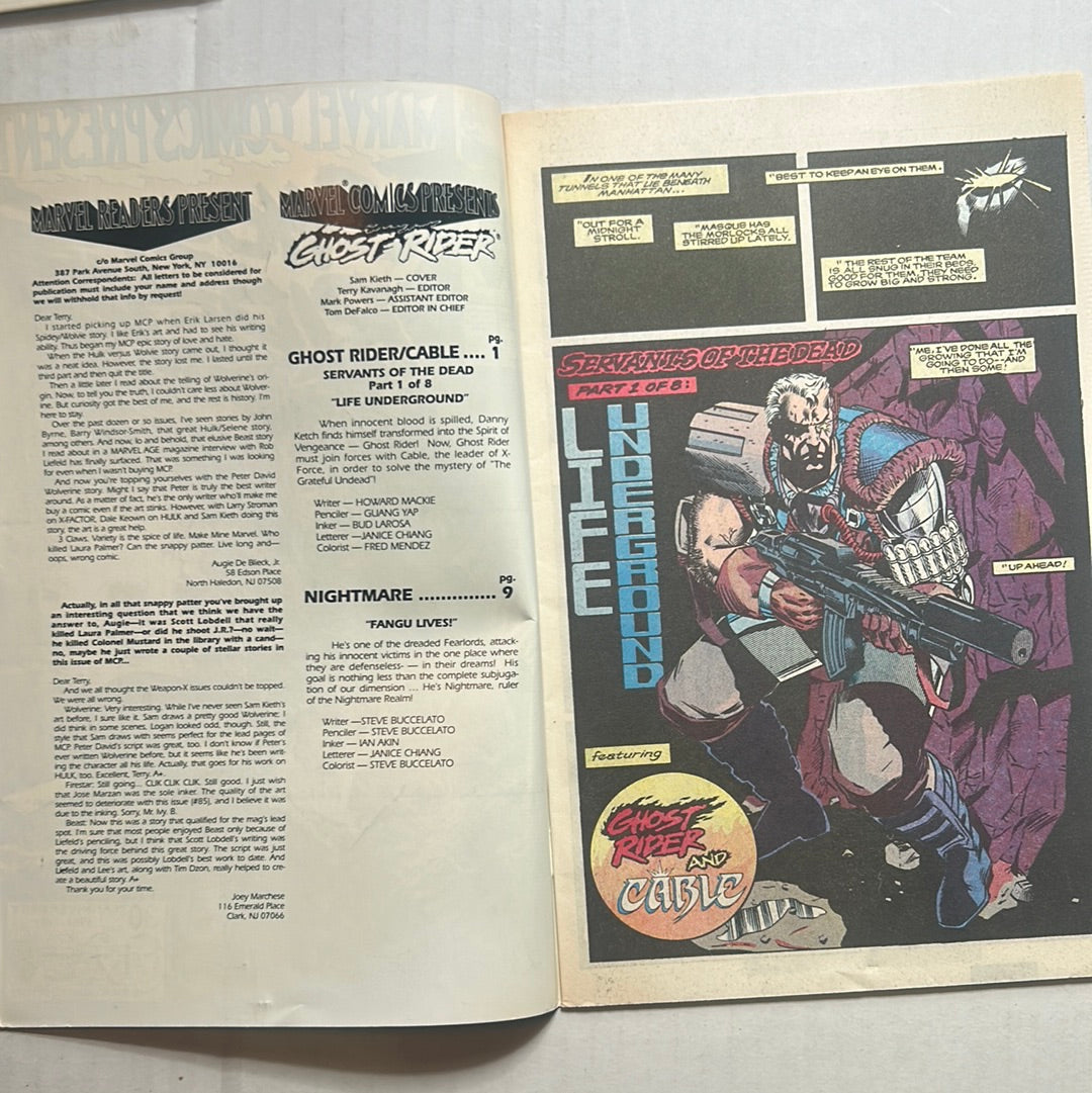 Ghost Ride and Cable By Marvel Comics #90 Comic Book
