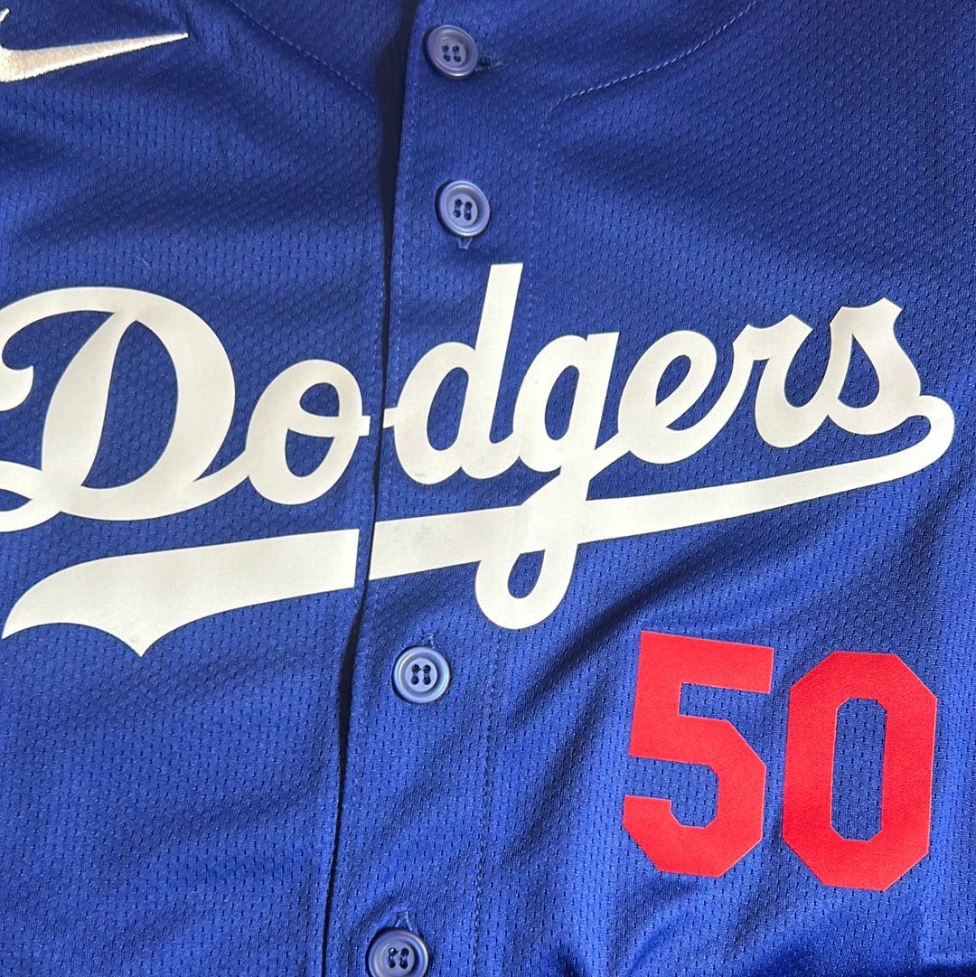 Los Angeles Dodgers MLB Nike Genuine Merchandise #50 Betts Kids Jersey