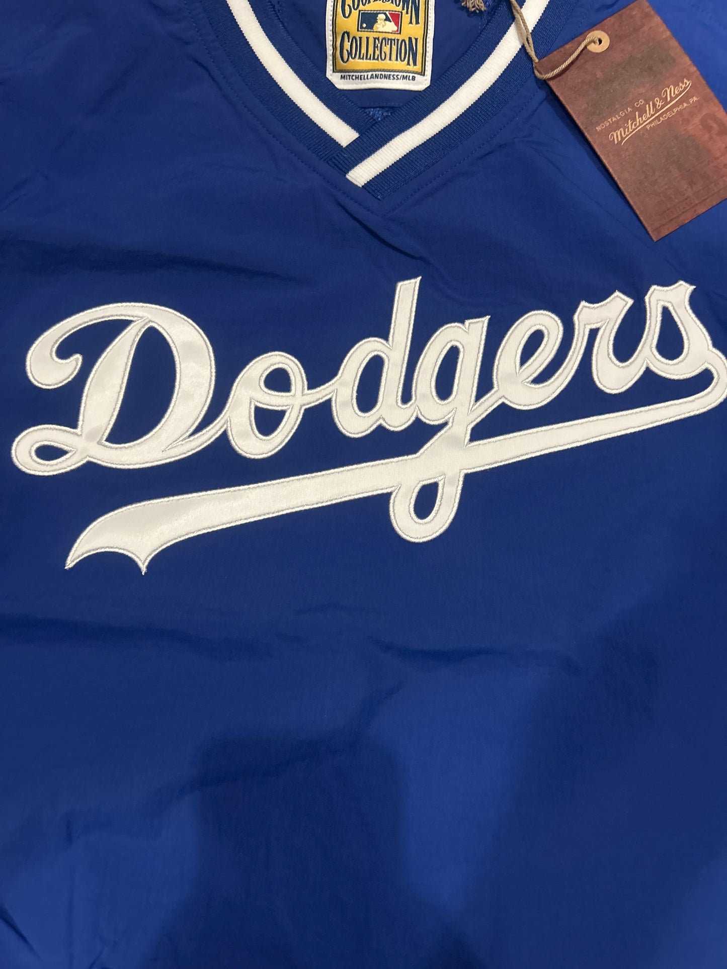 Los Angeles Dodgers MLB Mitchell & Ness Cooperstown Collection Royal Blue Nylon Pullover Jacket