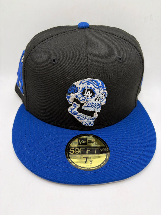 Los Angeles Dodgers MLB LA Local Sugar Skull 59Fifty New Era Fitted Hat