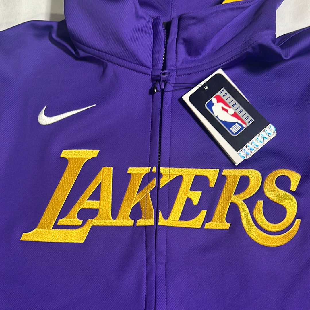 Los Angeles Lakers NBA Nike Authentic Showtime Zip-Up Hoodie