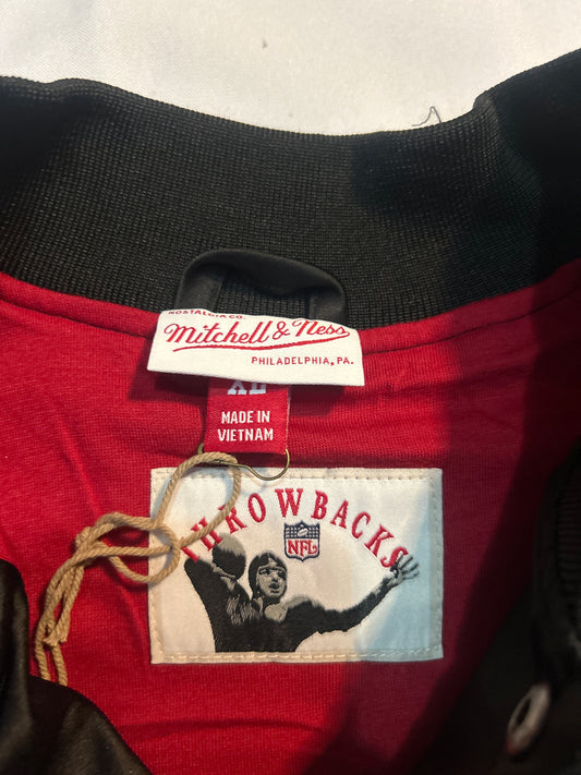 San Francisco 49Ers NFL Mitchell & Ness Lightweight Throwback Mens Satin Jacket