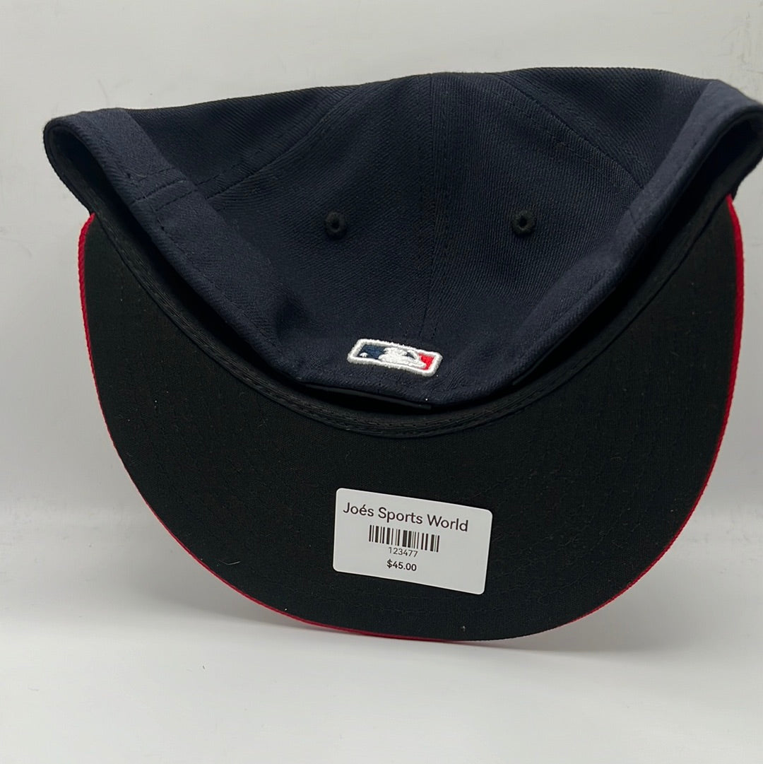 Atlanta Braves MLB New Era 59Fifty Authentic Collection Classic Navy/Red Fitted Hat