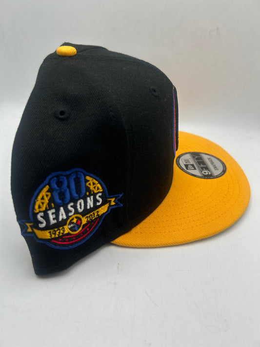 Pittsburgh Steelers 80 Seasons 1933-2012 NFL New Era 9Fifty Snapback - Black and Yellow