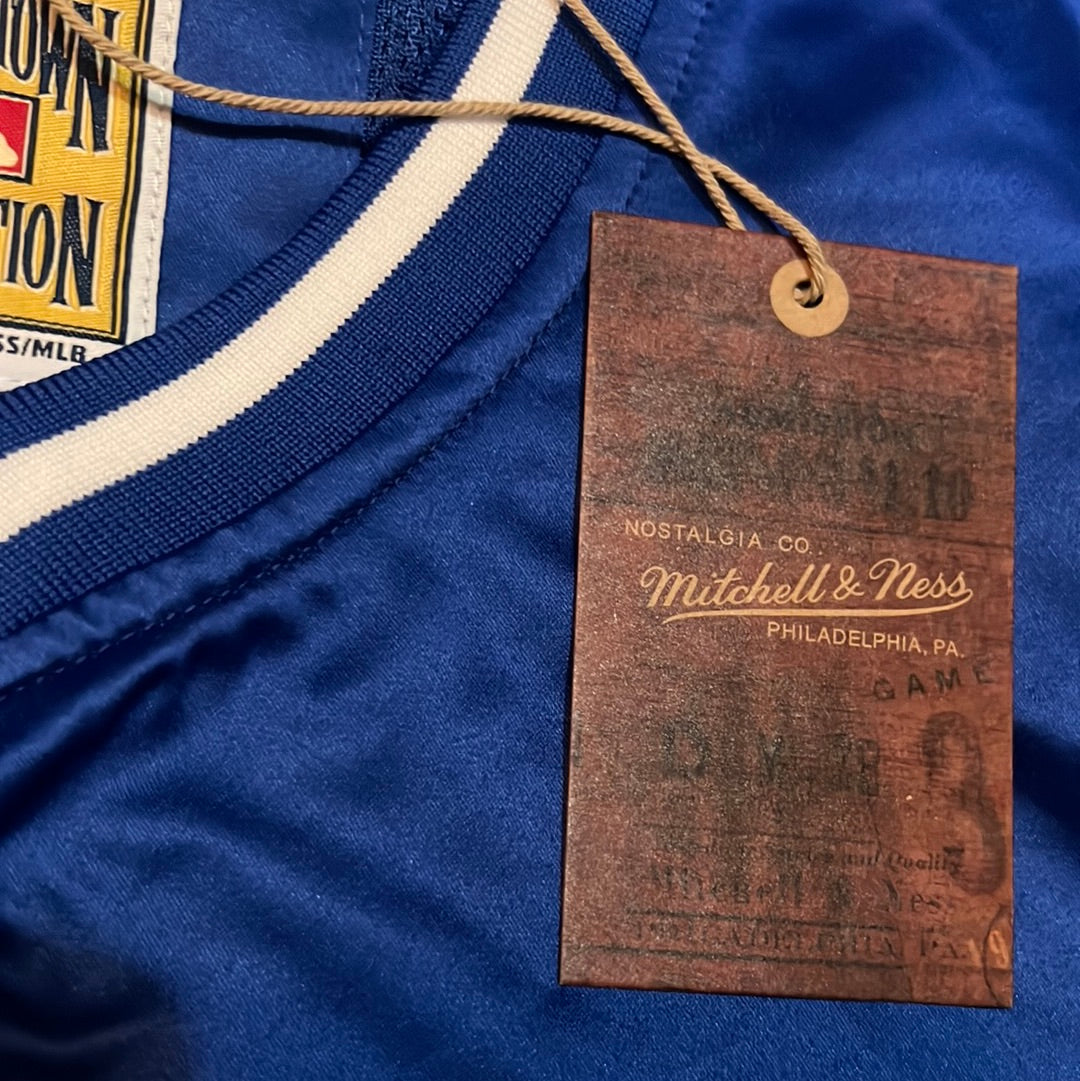 Los Angeles Dodgers MLB Mitchell & Ness Cooperstown Collection Full Count Satin Pullover