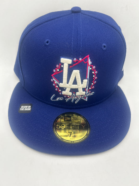 Los Angeles Dodgers MLB Glow In The Dark Neon 59Fifty Fitted Hat