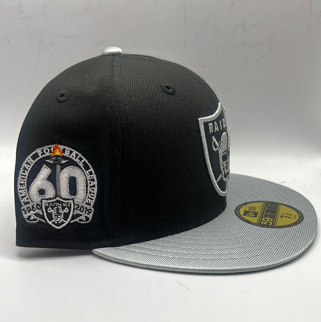 Las Vegas Raiders NFL 59Fifty New Era American Football League 1960-2019 60 side Patch