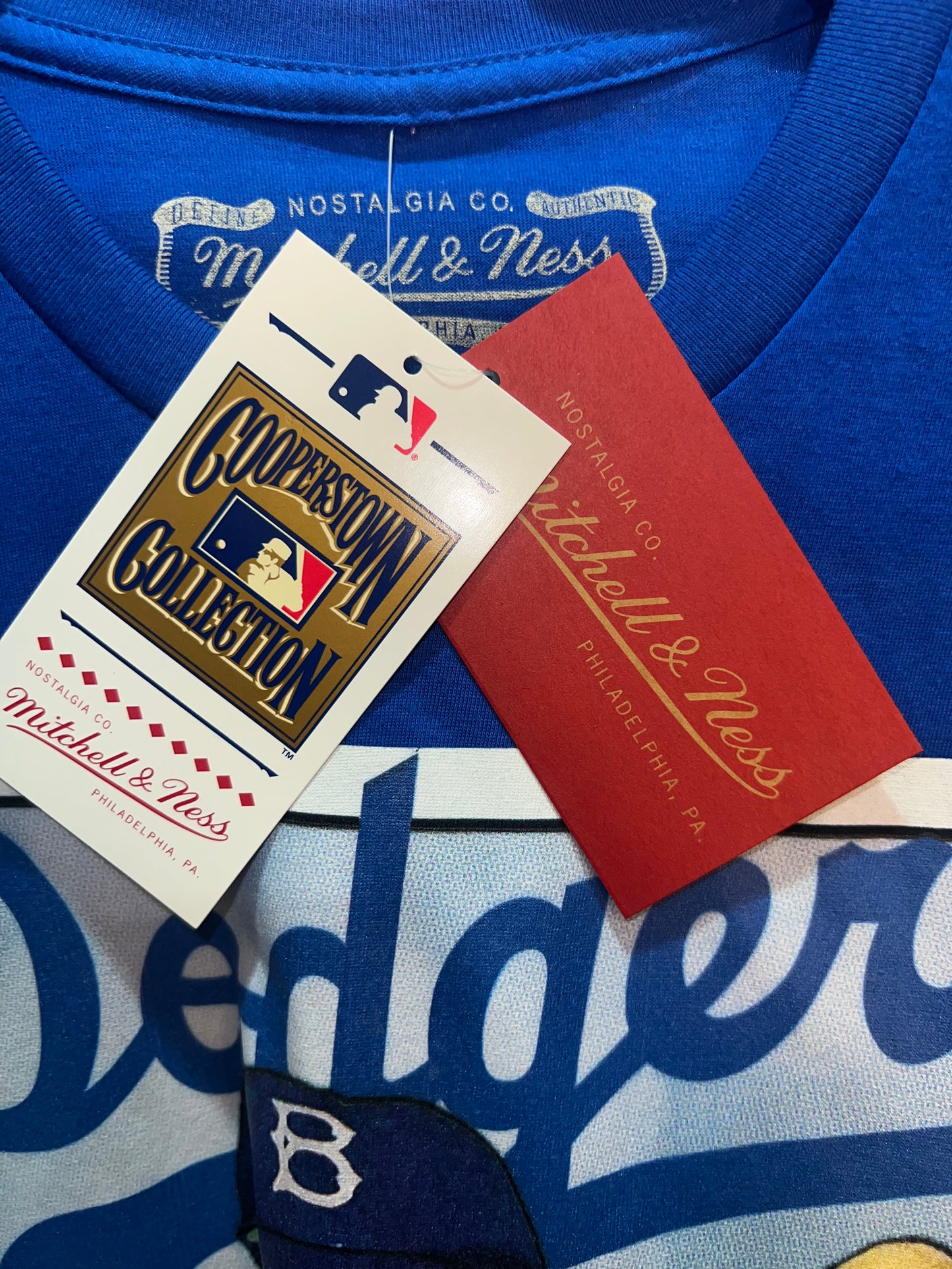 Los Angeles Dodgers MLB Collectors Collection Jackie Robinson Mitchell and Ness Cooperstown Collection T-Shirt