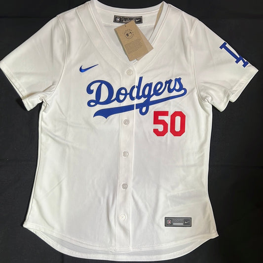 Los Angeles Dodgers MLB Genuine Merchandise #50 Mookie Betts Women's Nike Dri-FIT ADV MLB Limited Jersey