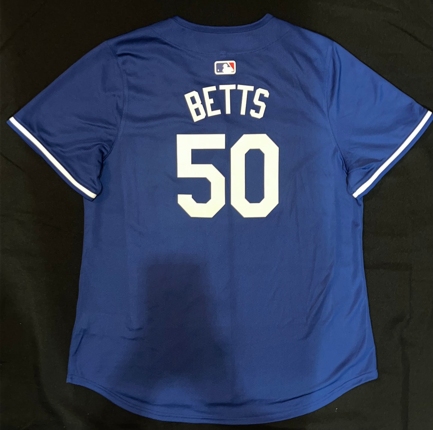 Los Angeles Dodgers MLB Nike Genuine Merchandise #50 Betts Women’s Royal Blue Jersey