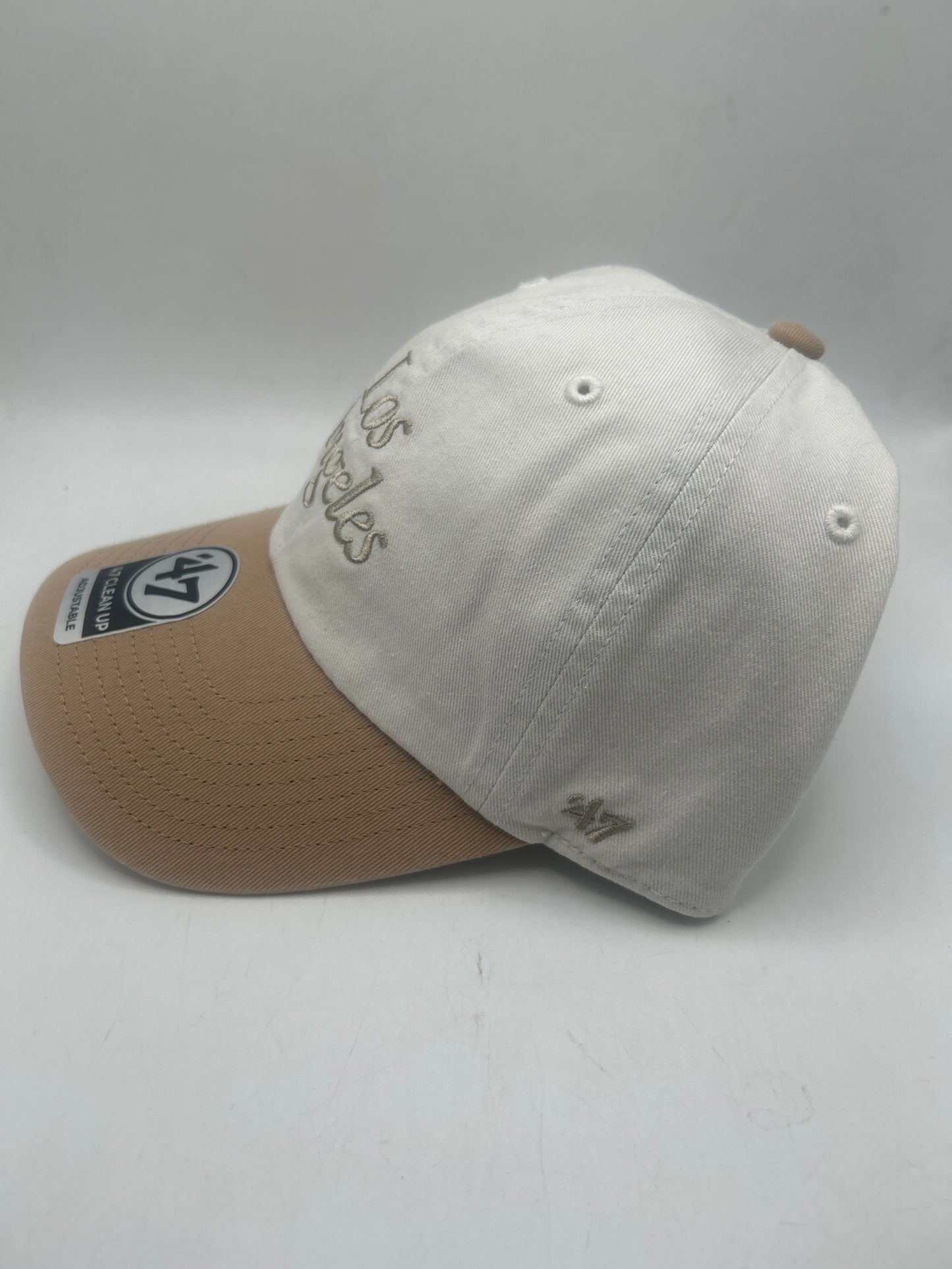 Los Angeles Dodgers MLB 47CleanUp Genuine Merchandise Khaki Adjustable Hat