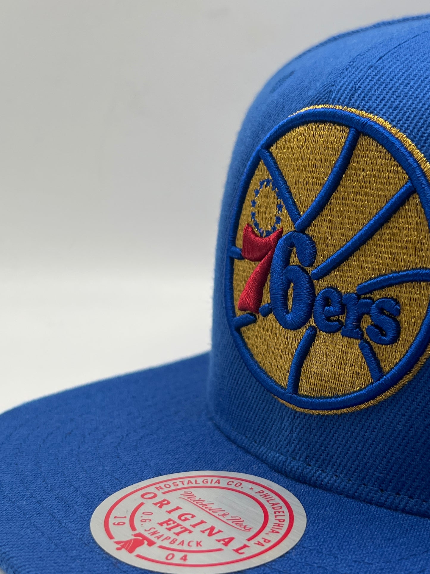 Philadelphia 76ers Sixers PHI NBA Mitchell & Ness Original Fit Snapback Royal Blue