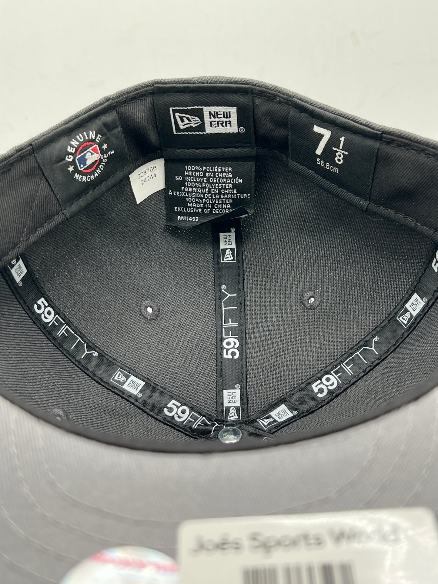 Los Angeles Dodgers MLB 59Fifty New Era Genuine Merchandise Charcoal Grey Fitted Hat