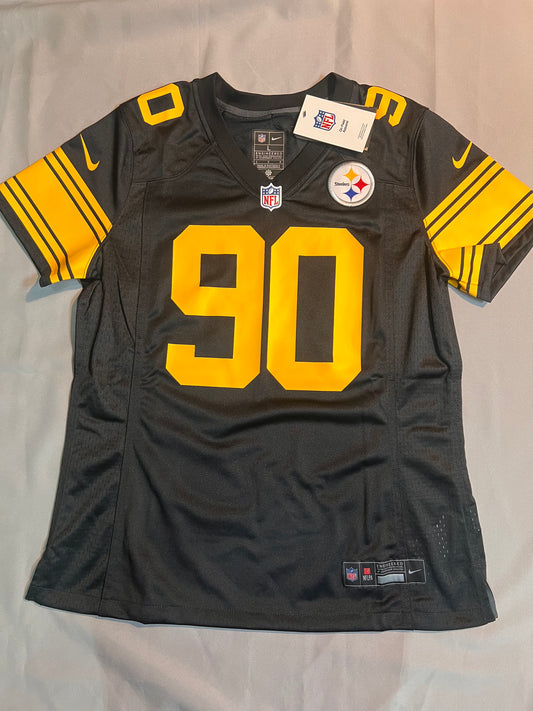 Pittsburgh Steelers NFL Nike OnField #90 Watt Women Jersey