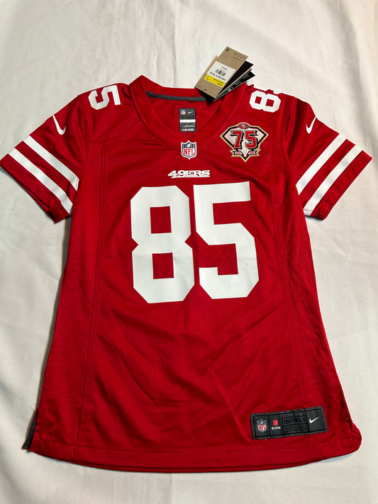 San Francisco 49ers NFL #85 Kittle Nike On Field Women Jersey