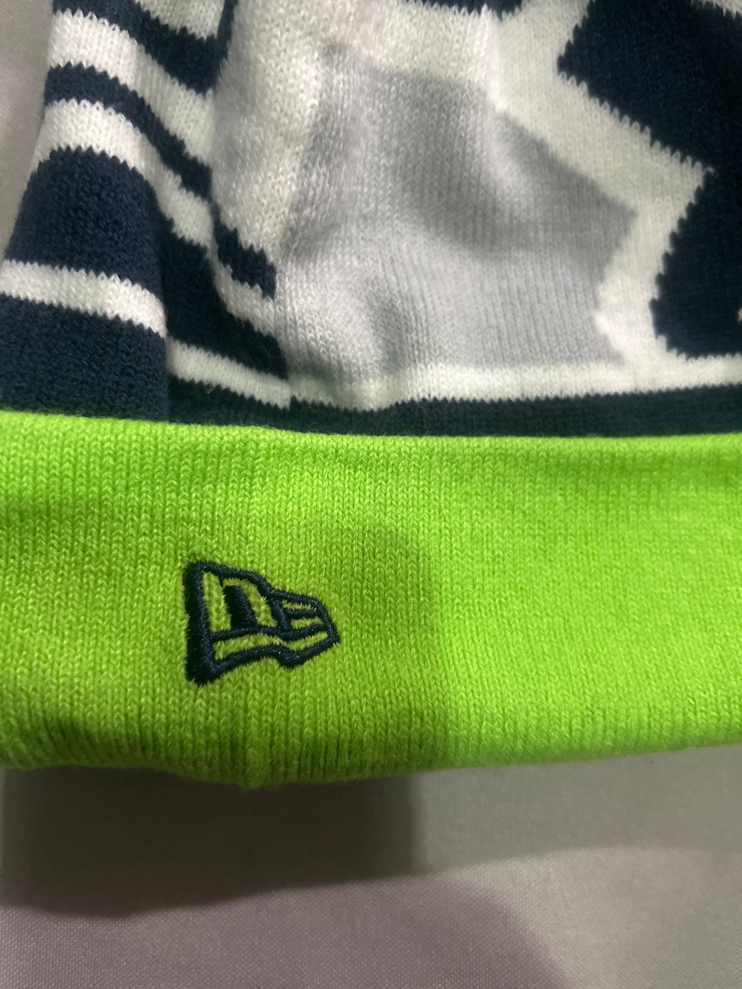 Seattle Seahawks NFL Logo Knit Pom Beanie