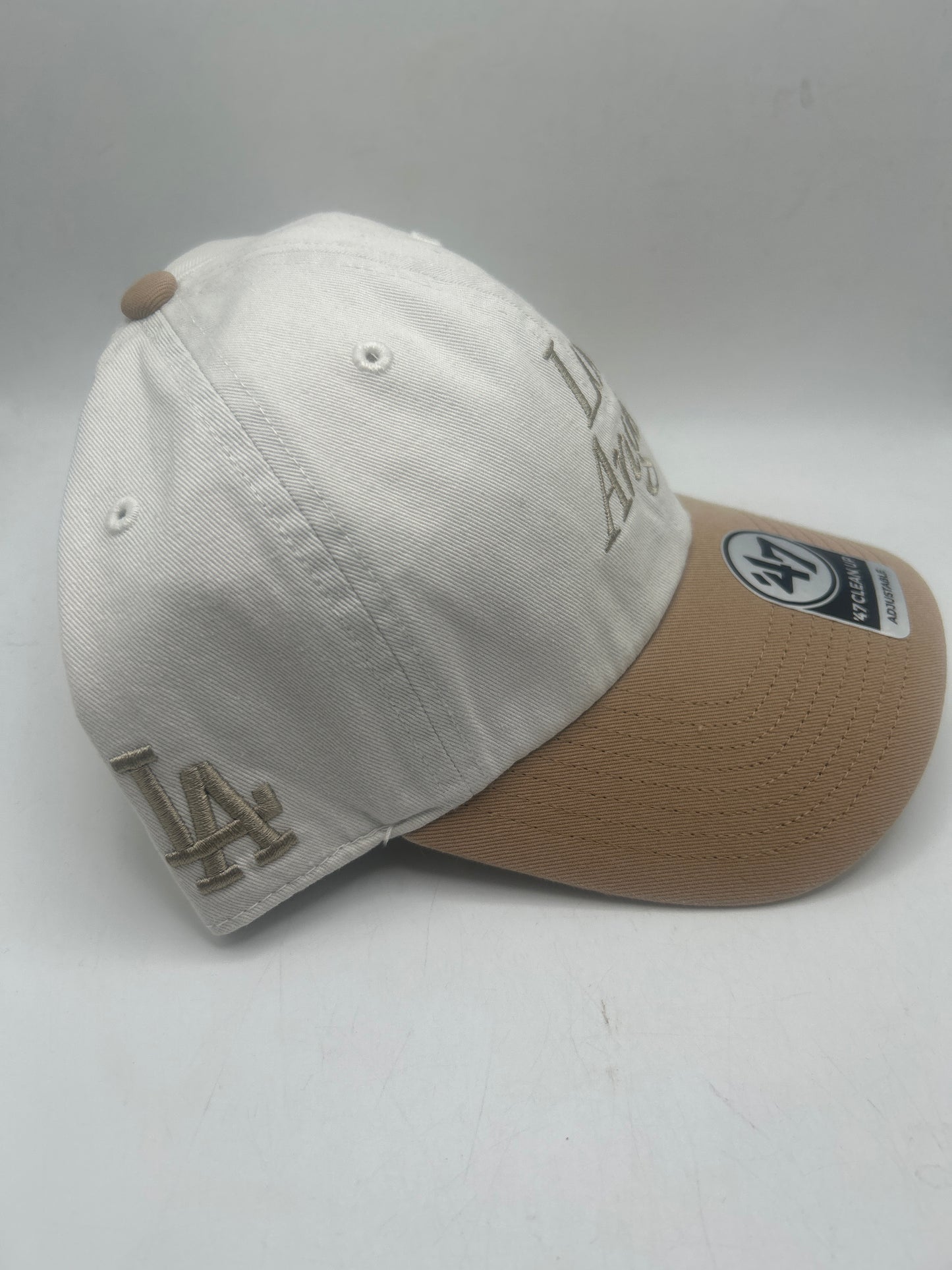 Los Angeles Dodgers MLB 47CleanUp Genuine Merchandise Khaki Adjustable Hat