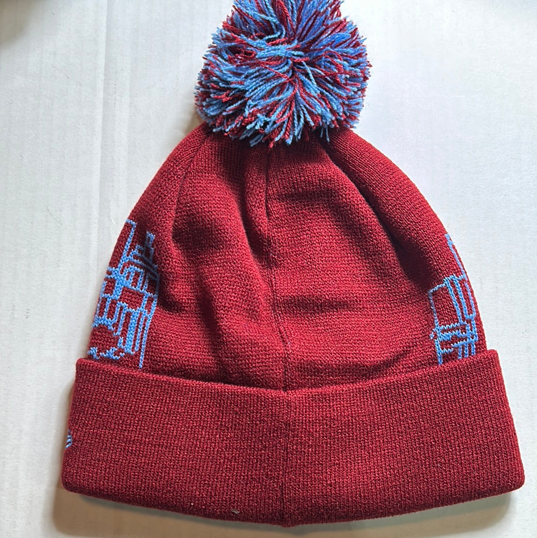 Vintage Philadelphia Phillies MLB New Era Cooperstown Collection Knit Pom Beanie